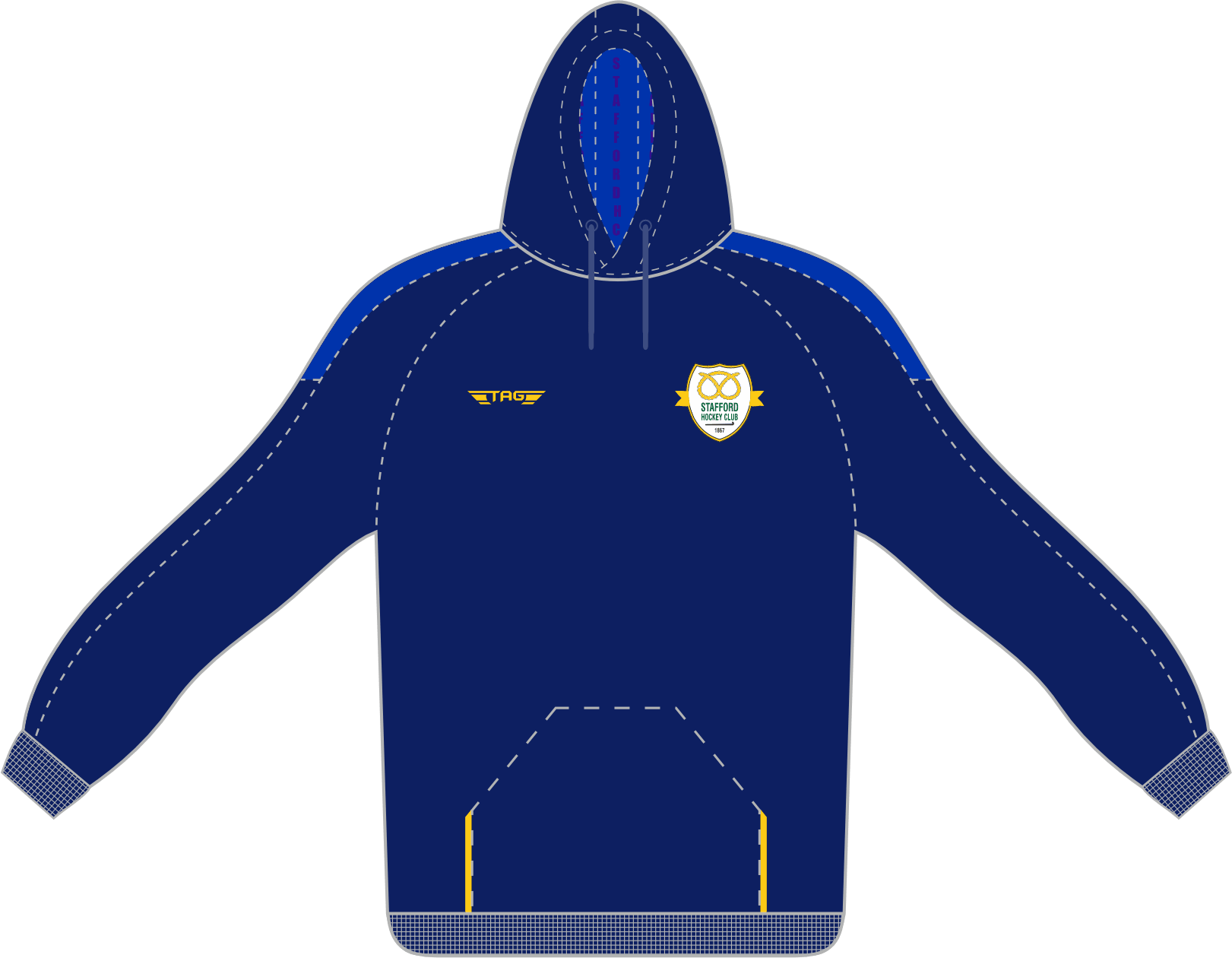 Stafford Hockey Club - Cotton Hoody - Pullover - Image 1