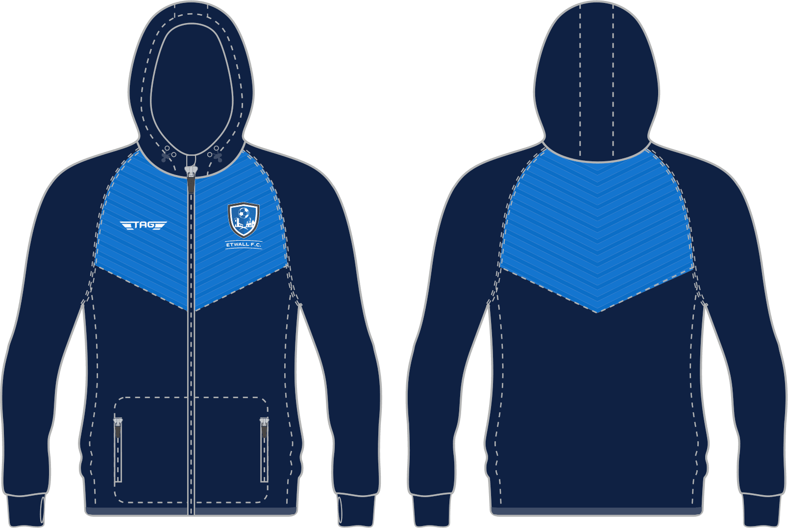 Etwall FC - Fashion Hoody - Full Zip - Image 1