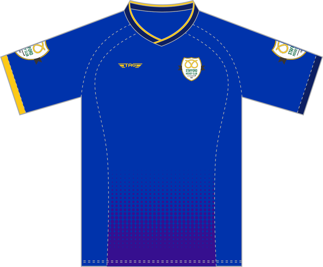 Stafford Hockey - 2026 - GK Smock - S/S - Royal Blue - Image 1
