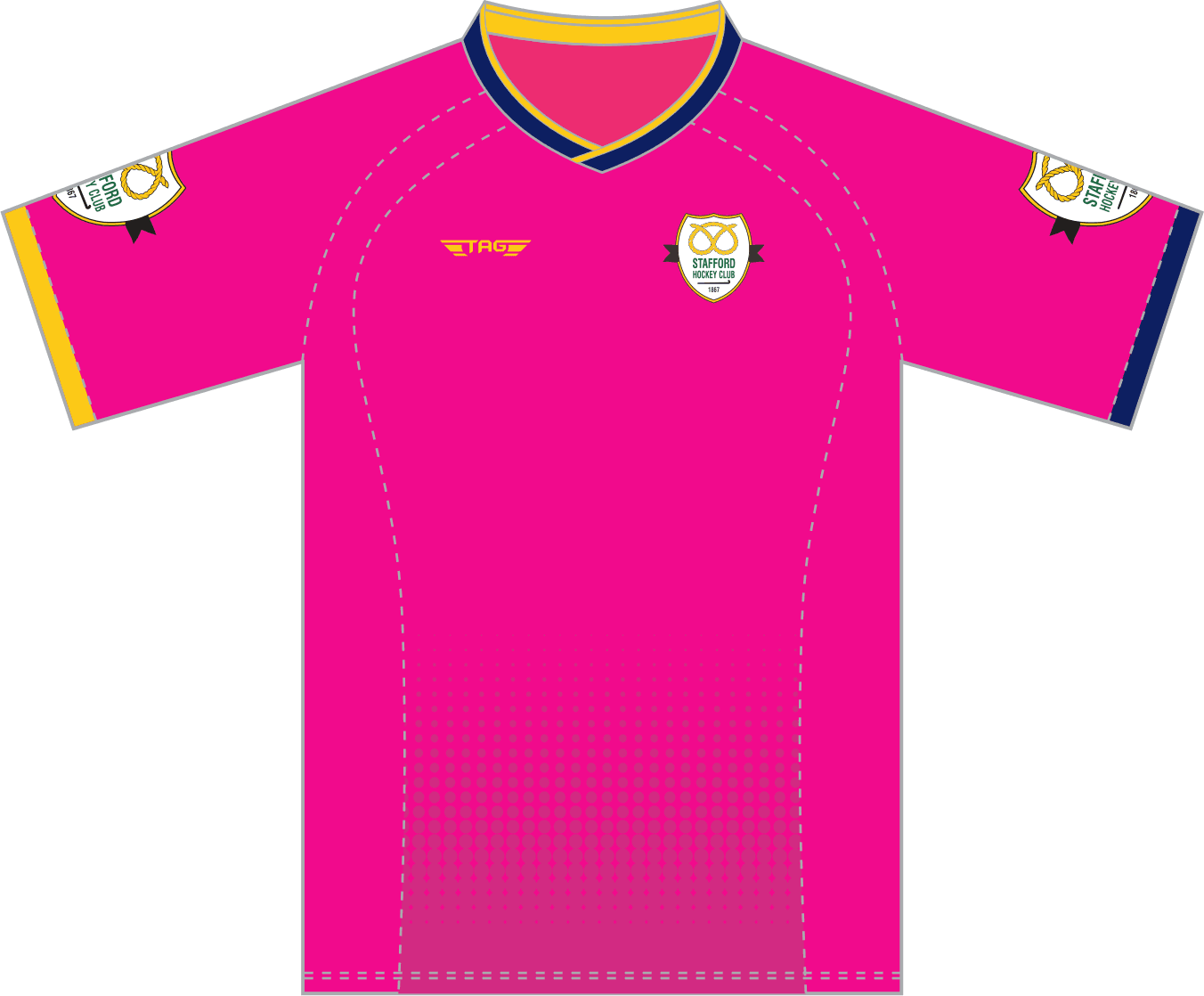 Stafford Hockey - 2026 - GK Smock - S/S - Pink - Image 1