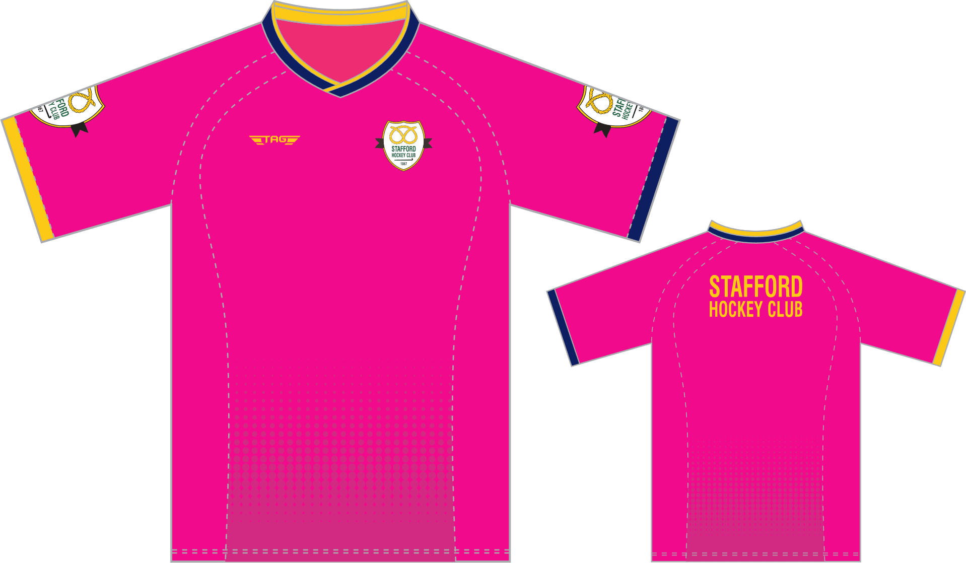 Stafford Hockey - 2026 - GK Smock - S/S - Pink - Image 2