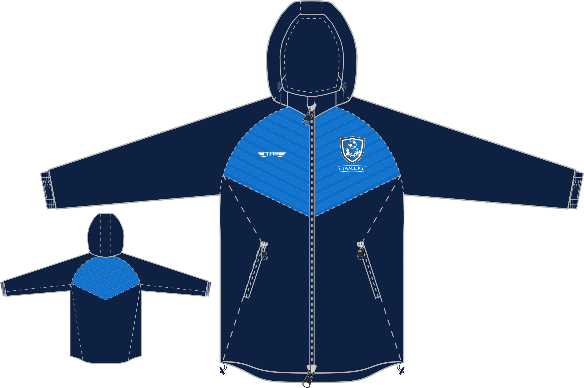 Etwall FC - Pro Rain Jacket - Mesh Lined - Image 1