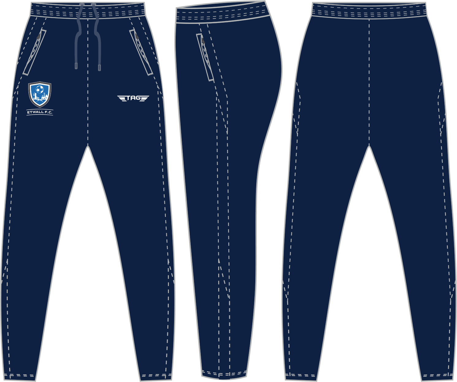 Etwall FC - Tech Trouser - Tight Fit - Image 1