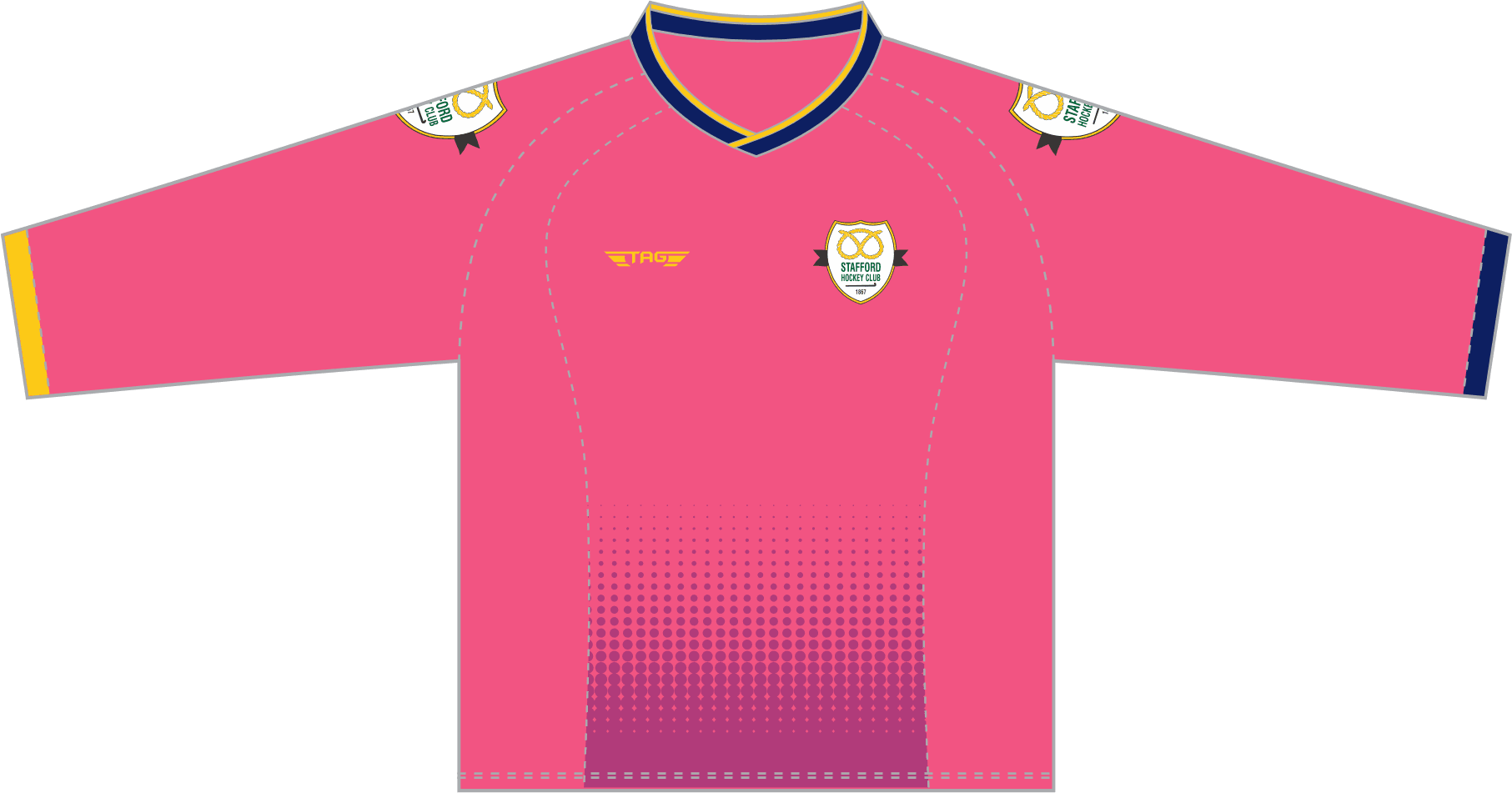 Stafford Hockey - 2026 - GK Smock - L/S - Pink - Image 1