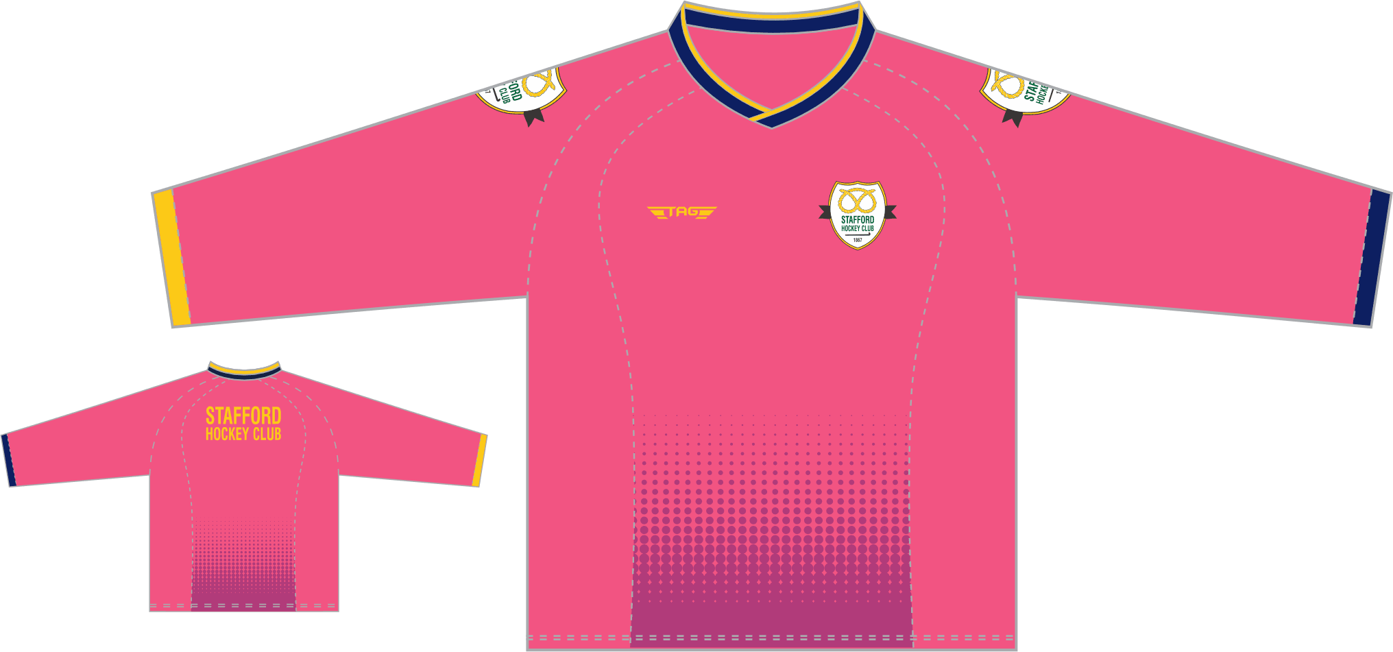 Stafford Hockey - 2026 - GK Smock - L/S - Pink - Image 2